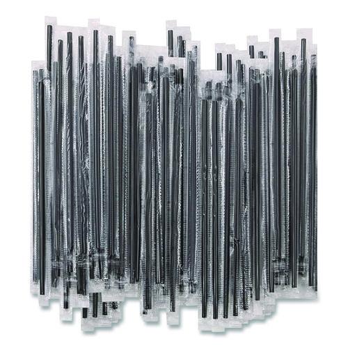 Image of Berkley Square BEP89378 Wrapped Polypropylene Stirrers, 7.75", Black, 500/Box