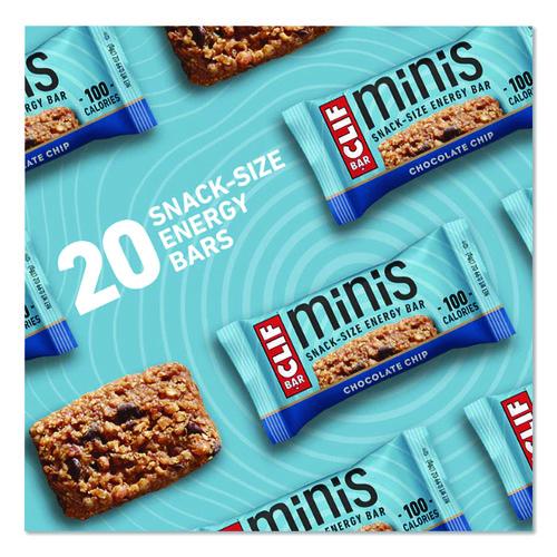 Image of CLIF® Bar CCC37654 Energy Bar, Mini Chocolate Chip, 0.99 Oz Bar, 20/box