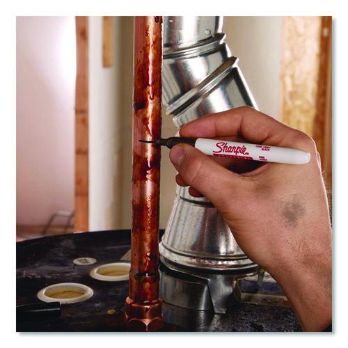 Image of Sharpie® 2003898 Industrial Permanent Marker Value-Pack, Fine Bullet Tip, Black