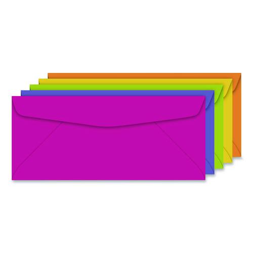 Image of Astrobrights® 92109 Bulk Envelopes, #10, Bankers Flap, Gummed Closure, Assorted Colors, 200/Pack
