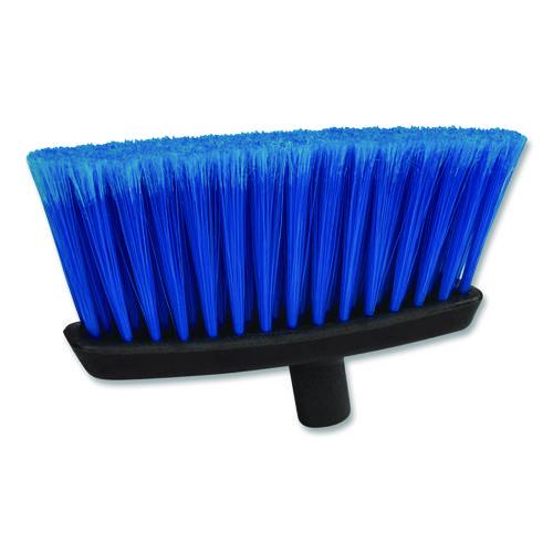 Image of Carlisle 4685314 Duo-Sweep Flagged Light Industrial Broom Head, 12" Length, Blue/Black