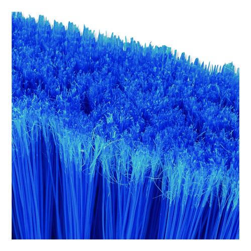 Image of Carlisle 4685314 Duo-Sweep Flagged Light Industrial Broom Head, 12" Length, Blue/Black