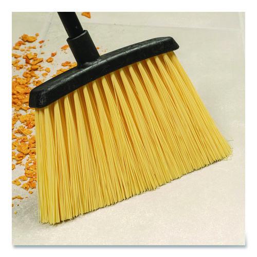 Image of Carlisle 4688500 Duo-Sweep Unflagged Heavy Duty Angle Broom, 55" Length, Black/Yellow
