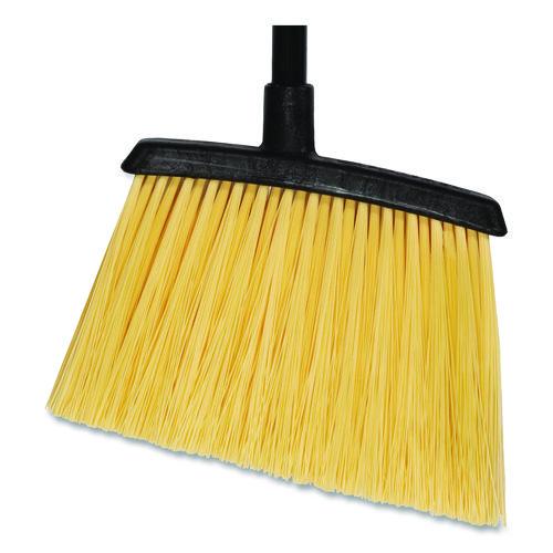 Image of Carlisle 4688500 Duo-Sweep Unflagged Heavy Duty Angle Broom, 55" Length, Black/Yellow
