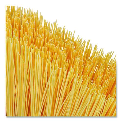 Image of Carlisle 4688500 Duo-Sweep Unflagged Heavy Duty Angle Broom, 55" Length, Black/Yellow