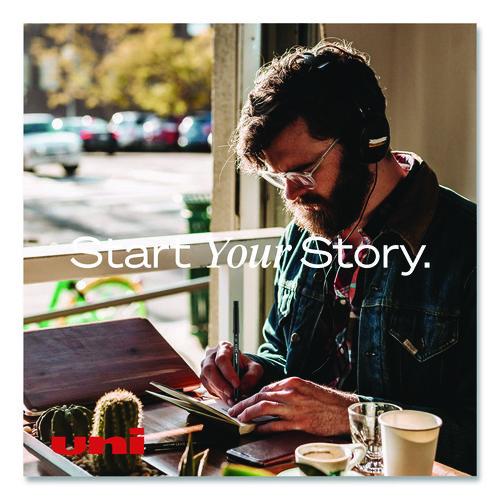 Image of uniball® 60040 ONYX Rollerball Pen, Stick, Micro 0.5 mm, Black Ink, Black Barrel, Dozen