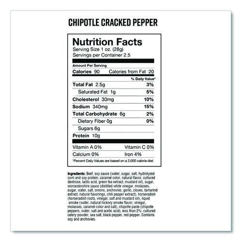 Image of Chef's Cut CCR00501 Real Steak Jerky, Chipolte Cracked Pepper, 2.5 Oz Bag