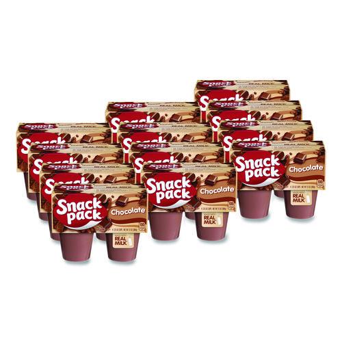 Image of Snack Pack® HUN55418 Pudding Cups, Chocolate, 3.5 Oz Cup, 48/carton