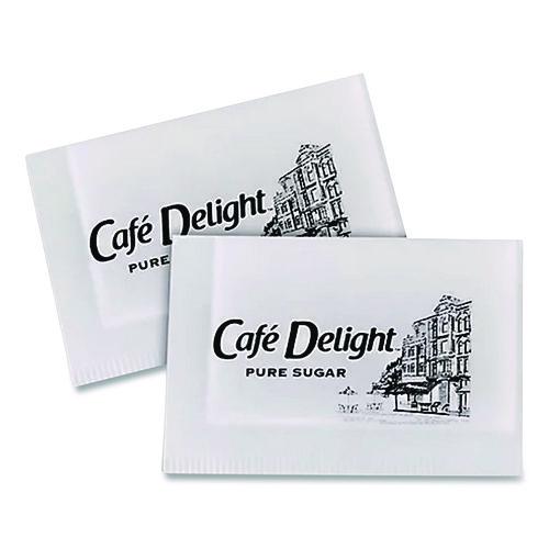 Image of Cafe Delight SUG45470 Pure Sugar Packets, 0.11 oz Packet, 1,000/Carton