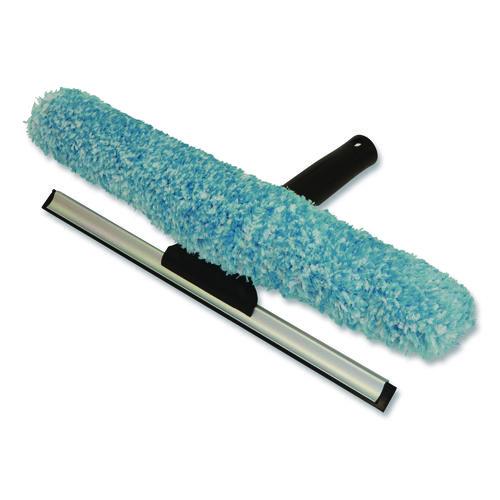 Image of Boardwalk® 96154-S-BWK Combo Window Washer and Squeegee, 12" Wide Blade, Black