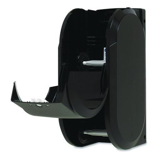 Image of Georgia Pacific® Professional 56790A Compact Vertical Double Roll Coreless Tissue Dispenser, 14.06 x 6.69 x 8.19, Black