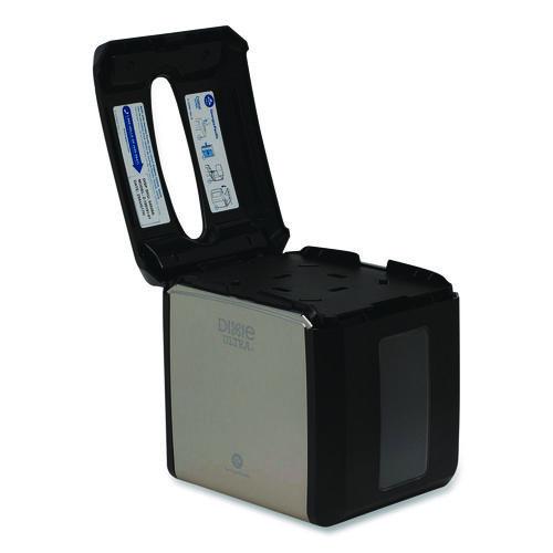 Image of DixieÂ® Tabletop Napkin Dispenser, 7.6 x 6.1 x 7.2, Stainless