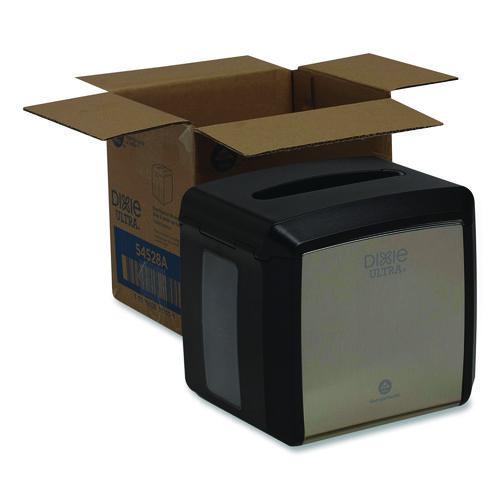 Image of DixieÂ® Tabletop Napkin Dispenser, 7.6 x 6.1 x 7.2, Stainless