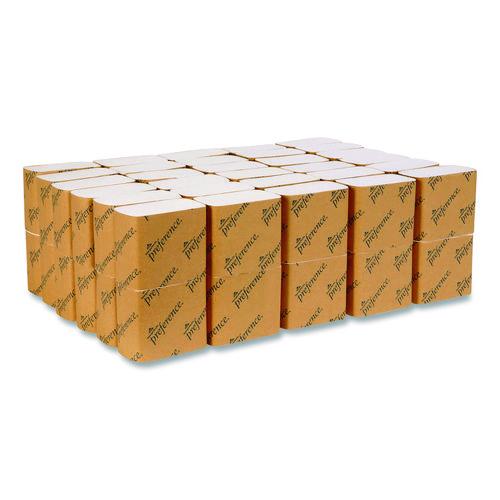 Image of Georgia Pacific® Professional 10101 preference Singlefold Interfolded Bath Tissue, Septic Safe, 1-Ply, White, 400 Sheets/Pack, 60 Packs/Carton
