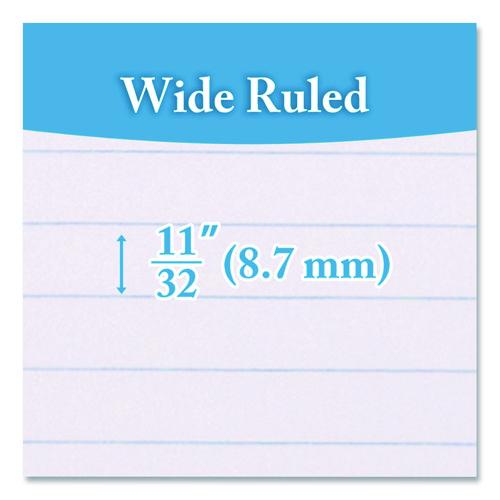 Image of BAZIC® Products BAZ538 Spiral Notebooks, 1-Subject, Wide/Legal Rule, Randomly Assorted Cover Color, (70) 10.5 x 8 Sheets