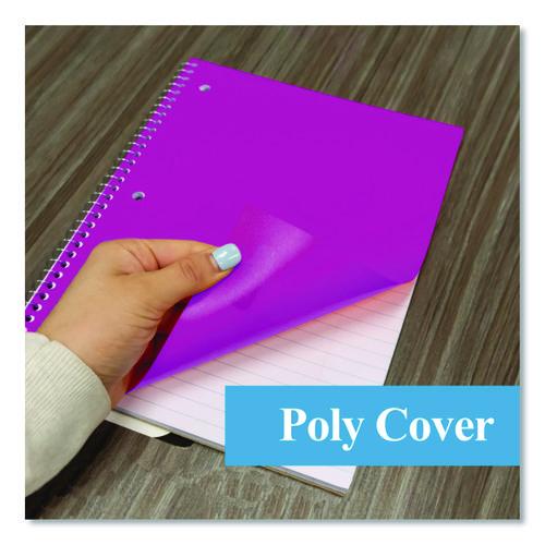 Image of BAZIC® Products BAZ538 Spiral Notebooks, 1-Subject, Wide/Legal Rule, Randomly Assorted Cover Color, (70) 10.5 x 8 Sheets