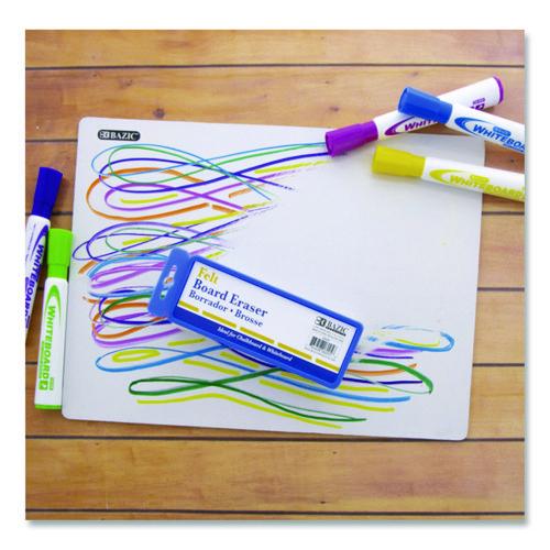 Image of Imperial® BAZ6005 Whiteboard and Chalkboard Eraser, 5" x 2" x 1", White