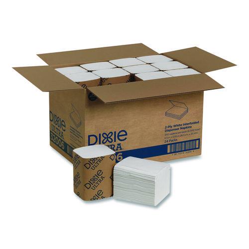 Image of Dixie® 32006 Interfold Napkin Refills 2-Ply, 6.5 x 9.78, White, 6,000/Carton
