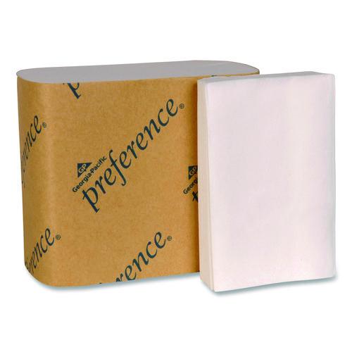 Image of Georgia Pacific® Professional 10101 preference Singlefold Interfolded Bath Tissue, Septic Safe, 1-Ply, White, 400 Sheets/Pack, 60 Packs/Carton