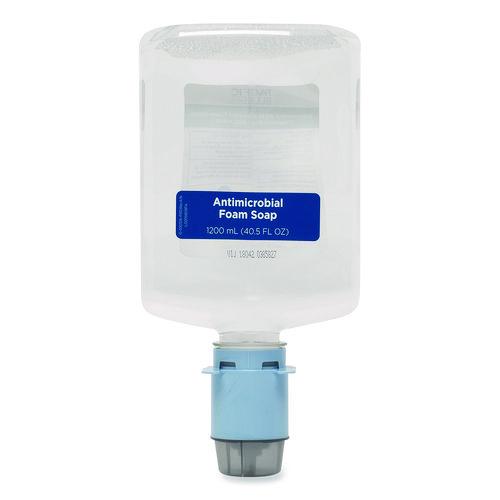 Image of Georgia Pacific® Professional 43822 Pacific Blue Ultra Automated Foam Soap Refill, Antimicrobial, E2 Rated, Fragrance-Free, 1,200 mL, 3/Carton