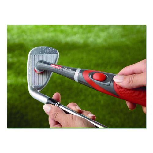 Image of Rubbermaid® 1839685 Multi-Purpose Cordless Battery Power Scrubber, Red/White Nylon Bristles, 12.68" Brush, 7" Red/Black Handle