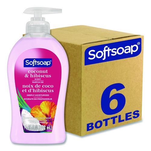 Image of Softsoap® US07157A Liquid Hand Soap Pumps, Coconut and Hibiscus Scent, 11.25 oz, 6/Carton