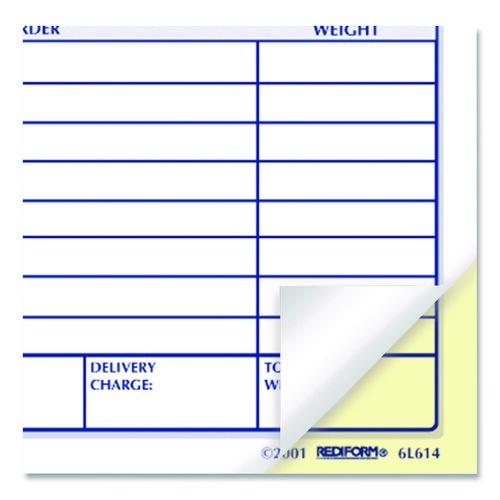 Image of Rediform® RED6L614 Delivery Receipt Book, Three-Part Carbonless, 6.38 x 4.25, 50 Forms Total