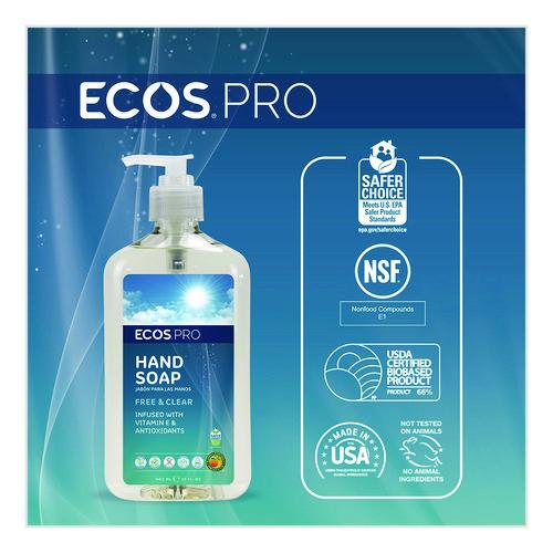 Image of ECOS® PRO PL9663/6 Liquid Hand Soap, Free and Clear Scent, 17 oz