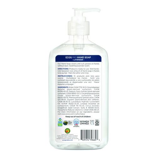 Image of ECOS® PRO PL9665/6 Liquid Hand Soap, Lavender Scent, 17 oz