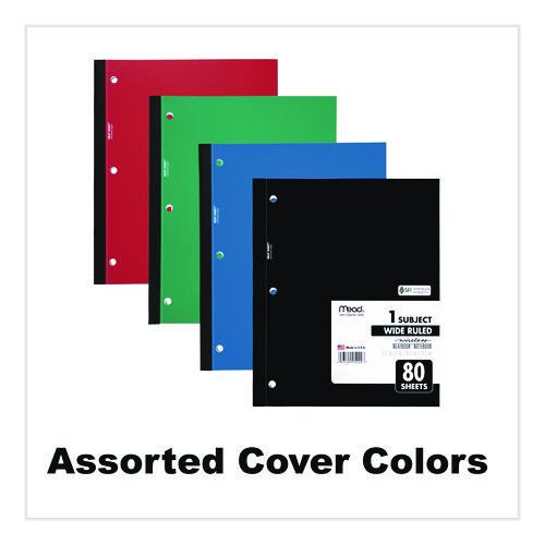Image of Mead® 05222 Wireless Neatbook Notebook, 1-Subject, Wide/Legal Rule, Randomly Assorted Cover Color, (80) 10.5 x 8 Sheets