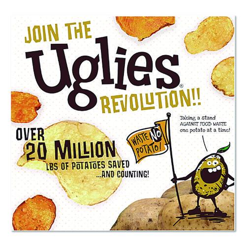 Image of Uglies® DFN26102 Kettle Potato Chips, Sea Salt, 2 oz Bags, 24/Carton