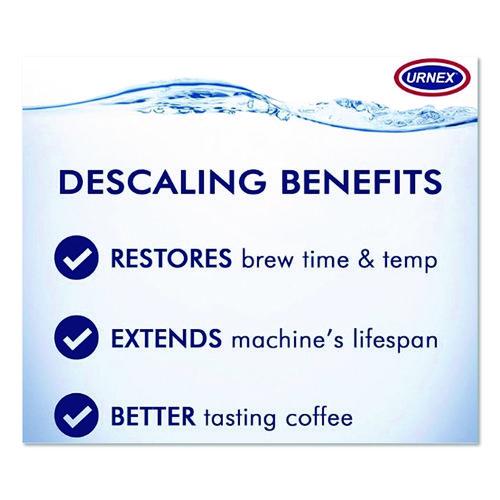 Image of Urnex® UBI70255 Coffee and Espresso Machine Descaling Powder, 1 oz Packets, 3/Box