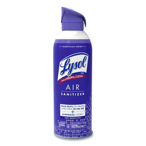 Image of LYSOL® Brand 19200-99394 Air Sanitizer Spray, Light Breeze, 10 oz Aerosol Spray