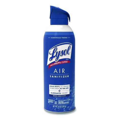Image of LYSOL® Brand 19200-99351 Air Sanitizer Spray, White Linen Scent, 10 oz Aerosol Spray