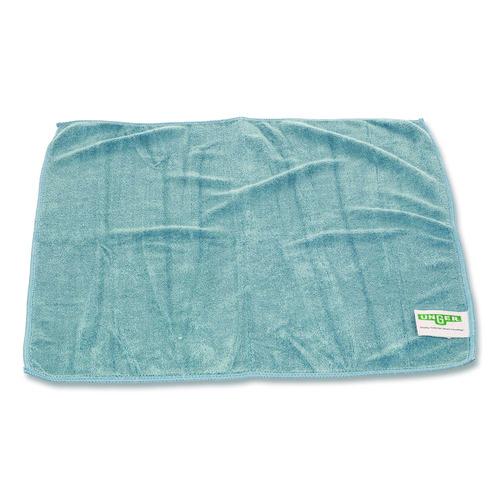 Image of Unger® MF40B SmartColor MicroWipes 4000, Heavy-Duty, Microfiber, 16 x 15, Blue, 10/Pack