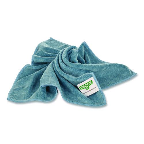 Image of Unger® MF40B SmartColor MicroWipes 4000, Heavy-Duty, Microfiber, 16 x 15, Blue, 10/Pack