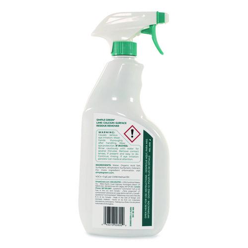 Image of Simple GreenÂ® Lime Calcium Surface Residue Remover, 32 oz Spray Bottle, 12/Carton