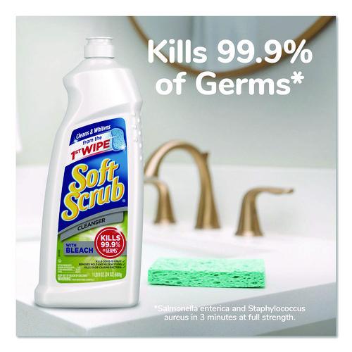 Image of Soft Scrub® 0 23400 07222 4 Cleanser with Bleach, 24 oz Bottle, 8/Carton