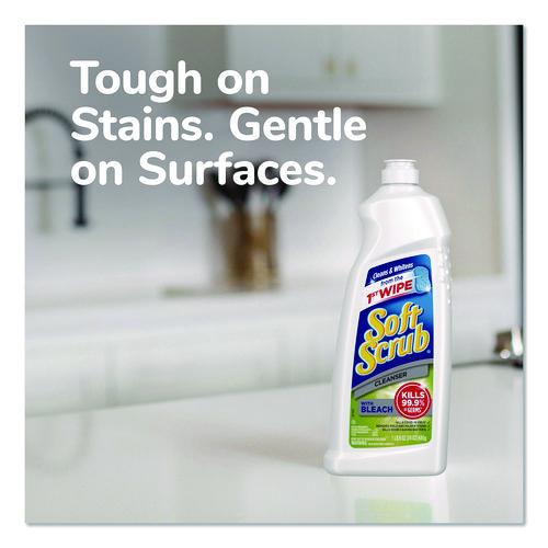 Image of Soft Scrub® 0 23400 07222 4 Cleanser with Bleach, 24 oz Bottle, 8/Carton