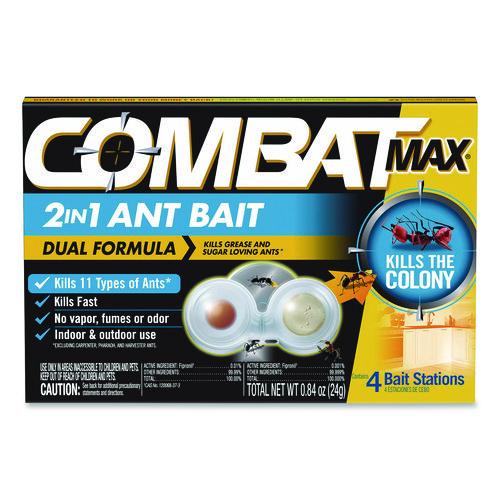 Image of Combat® 23400 07172 Max 2-in-1 Ant Bait, 4/Pack, 8 Packs/Carton