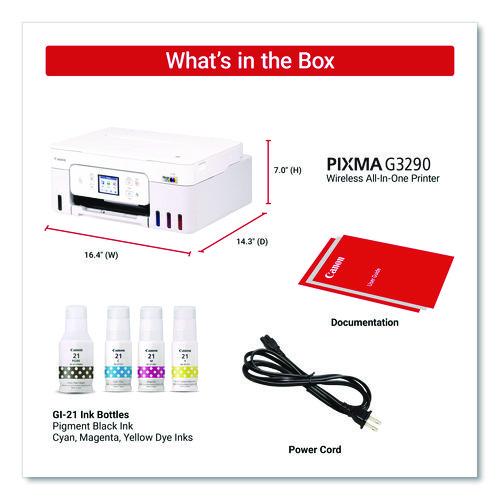 Image of Canon® 6706C022 MegaTank PIXMA G3290 All-in-One Wireless Inkjet Printer,  Copy/Print/Scan