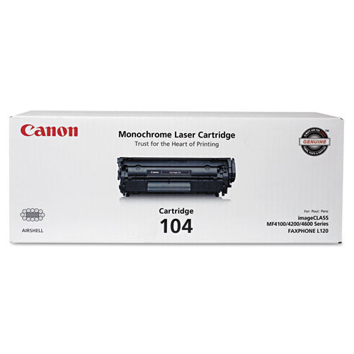 Image of Canon® 0263B001 0263b001 (104) Toner, 2,000 Page-Yield, Black