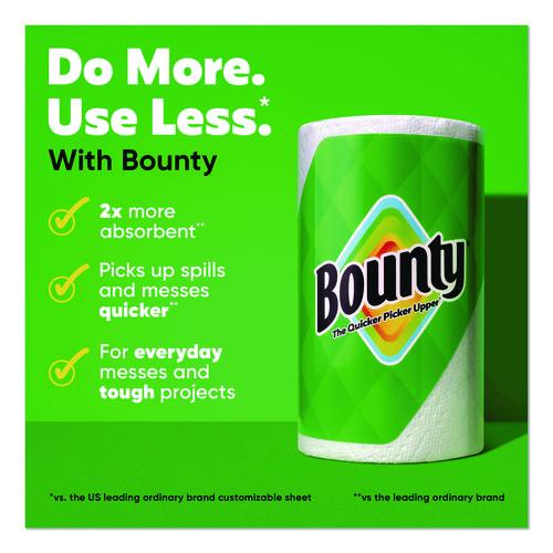 Image of Bounty® 80799721 Select-a-Size Kitchen Roll Paper Towels, 2-Ply, 5.9 x 11, White, 123 Sheets/Triple Roll, 6 Rolls/Carton