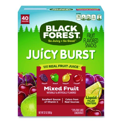 Image of Black Forest® FER08111 Juicy Burst Fruit Flavored Snack, Mixed Fruit, 32 oz Pouch, 40/Box