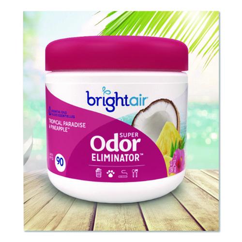 Image of BRIGHT Air® 901076 Super Odor Eliminator, Tropical Paradise and Pineapple, 14 oz Jar