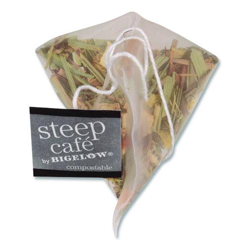 Image of BigelowÂ® Steep Cafe Organic Herbal Tea, Lemon Ginger, 50 Bags/carton