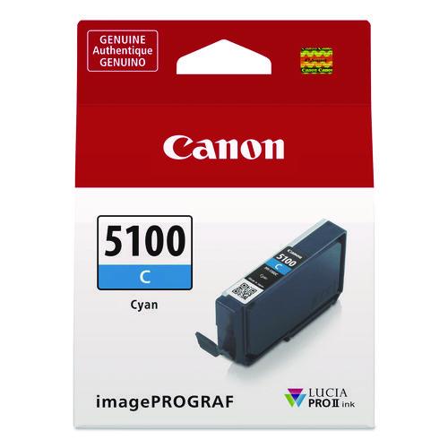 Image of Canon® 6953C002 6953C002 (PFI-5100) Lucia PRO II Ink, Cyan