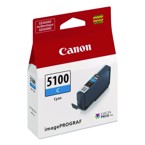 Image of Canon® 6953C002 6953C002 (PFI-5100) Lucia PRO II Ink, Cyan