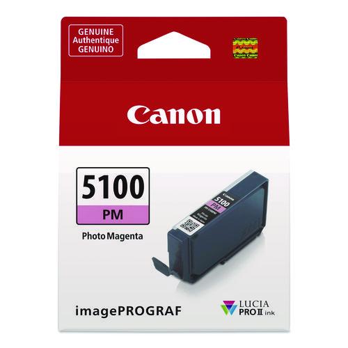 Image of Canon® 6957C002 6957C002 (PFI-5100) Lucia PRO II Ink, Photo Magenta