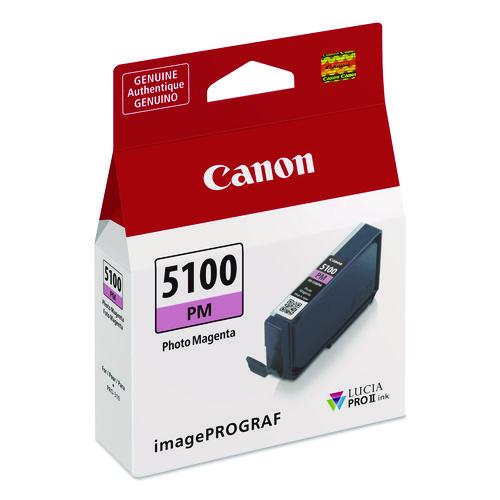 Image of Canon® 6957C002 6957C002 (PFI-5100) Lucia PRO II Ink, Photo Magenta